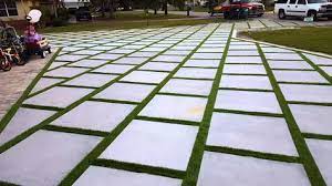 So your old worn out back yard could be the small garden of your dreams in no time! Miami Artificial Turf Turf Strips Grass Between Concrete Slab Artificial Tur Artificial Grass Patio Artificial Grass Installation Artificial Grass Backyard