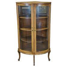 Corner hutch cabinet, tall corner cabinet with two doors and three tier shelves, free standing corner storage cabinet anandandecor $ 299.95 free. Antique Late Victorian Canadian Oak Corner Display Curio Cabinet At 1stdibs