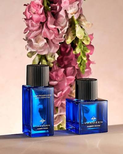 Thameen - AMBER ROOM; Seductive and Glowing ✨ Top Notes: Bergamot,  grapefruit & cardamom Heart Notes: Rose, patchouli & cinnamon Base Notes:  Amber, sandalwood & tonka Find out more about Thameen fragrances