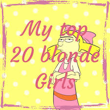 Blonde woman with hair in a bun. My Top 20 Blonde Girls Cartoon Amino