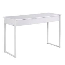 6.1 south shore 9044070 narrow home office computer desk. Furniturer 2 Drawer Modern Computer Desk Glossy White White Legs Staples Ca