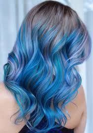 Charming Blue Hair Color Shades For Stylish Hair Colors Look In 2019 Different Shades Of Blue Hair Colors A Hair Styles Hair Color Highlights Vivid Hair Color
