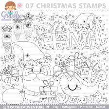 Christmas Stamps Noel Stamps Commercial Use Santa Claus Stamps Xmas Stamps Christmas Digistamp Christmas Coloring Page Stamp Christmas Coloring Pages Coloring Pages Christmas Stamps