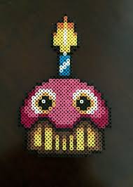 Five Nights At Freddy S Inspired 8 Bit Perler Mr Cupcake By Eb Perler Perler Bead Patterns Perler Perler Beads