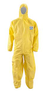 Provides excellent protection against hazardous chemicals in liquid, vapor, gaseous and solid form. Series 310 Coveralls Chemical Hazard Suit Chemdefend