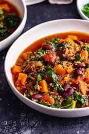 20 Easy And Delicious Veg Recipes For Dinner Vegan Stew Veg Stew Easy Soup Recipes