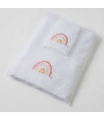 Not available for pickup and same day delivery. Rainbow Baby Bath Towel Washer Set Qsts104 Fox Willow Emporium