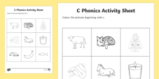 Kindergarten phonics are the best way to get your kids learning words, reading and writing. C Phonics Colouring Worksheet Worksheet