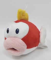 Nintendo Super Mario Cheep Cheep Fish 2011 Plush Stuffed Animal 6 Toy  Hang Loop | eBay