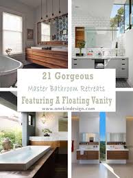 A double master bathroom vanity will always impress. 21 Gorgeous Master Bathroom Retreats Featuring A Floating Vanity