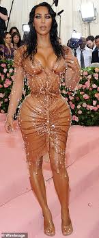 She was pregnant then with north west Fans Joke Kim Kardashian S Met Gala Look Was Inspired By Gemma Collins Viral Orange Dress Daily Mail Online