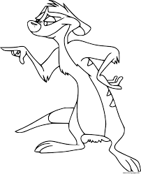 Decorate your design online with the interactive coloring machine or print to color at home. Hyperactive Timon Meerkat Coloring Pages Printable