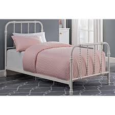 This is yet another inexpensive option for people who are trying to find bed frames that are simultaneously economical and powerful. Dhp Kids Jenny Lind Metal Bed Twin White Walmart Com White Metal Bed Metal Twin Bed Metal Beds