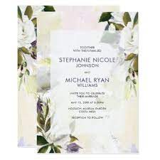Green Purple Floral Oil On Canvas Wedding Invite Zazzle Com Sophisticated Wedding Invitations Purple Wedding Invitations Floral Wedding Invitations