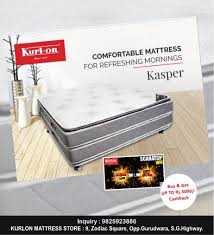 At mattress xpress we strive to fully satisfy all your bedding needs by providing quality products at deep discount prices and unbeatable value. Comfortable Mattress For Refreshing Morning Kasper Kurlon Mattress Xpress Sg Highway Inquiry 91 9825923 Comfort Mattress Store Decor Mattress Store