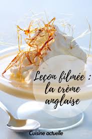 Lecon Filmee La Creme Anglaise En 5 Etapes Creme Pour Gateau Creme Anglaise Creme