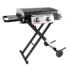 Kitchenaid, ninja, cuisinart, blendtec, black+decker Razor Griddle Ggc2030m 25 Inch Outdoor 2 Burner Portable Lp Propane Gas Grill Griddle W Top Cover Lid Wheels Shelf For Bbq Cooking Black Steel Target