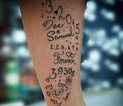 I asked her why and she explained to me how usog works. Birth Date Tattoo By Kafka Tattoo Post 26210