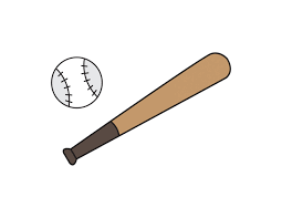 Supercoloring.com is a super fun for all ages: How To Draw Baseball Bat Sport Simple Step By Step For Young Kids Rainbow Printables