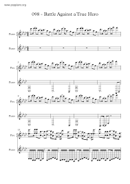 Melodies from battle against a true hero are also used in ruins and alphys. Undertale Battle Against A True Hero Sheet Music Pdf Free Score Download