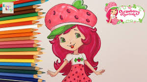 Strawberry shortcake's berry bitty adventures (c) american greetings entertainment. Strawberry Shortcake Drawing Painting Coloring How To Draw And Color Kids Tv Youtube