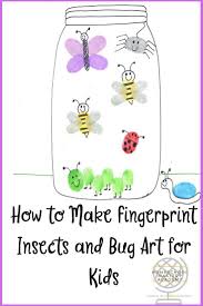 How To Make Fingerprint Insects And Bug Art For Kids Free Toddler Art Projects Animal Art Projects Easy Art Projects