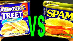 Treet vs. Spam - FoodFights Review of Hormel and Armor Canned Meat Products  - YouTube