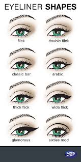 makeup tips eyeliner shapes