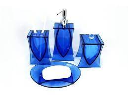 Royal blue bathroom accessories sets. Blue Bathroom Decor Sets Trendecors