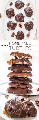 (we swear by these kraft caramels.) one bag will get you about 4 candy apples, so stock up accordingly! Homemade Chocolate Turtles With Pecans Caramel Averie Cooks
