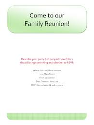 Design family reunion invitations with this template to gather the families together. Family Reunion Invitation Template
