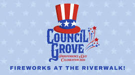 Council Grove Independence Day Fireworks at the Riverwalk
