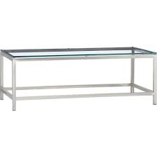 Parsons clear glass top/ dark steel base 60x36 large rectangular coffee table. Era Coffee Table With Glass Top Coffee Table Crate And Barrel Rectangular Glass Coffee Table Rectangular Coffee Table