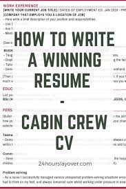 Maybe you would like to learn more about one of these? Cabin Crew Cv How To Write A Winning Resume