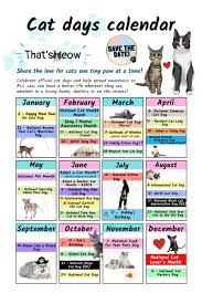 Within a week of being adopted, take your newly adopted cat for her first wellness visit with a veterinarian. Full List Of Official Cat Days To Pinpoint In Your Calendar