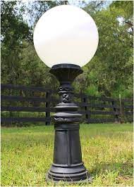 Garden Newel Post Light Fixture Vintage Walk Way Pole Light With Shade Post Lights Outdoor Post Lights Newel Post