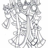 Line Art Krishna Avatar Indian Folk Art Krishna Art Art Drawing is a complex skill, impossible to grasp in one night, and sometimes you just want to draw. line art krishna avatar indian folk