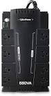 CP550SLG Standby UPS System, 550VA/330W, 8 Outlets, Compact CyberPower