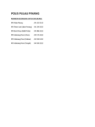 . by those in sungai nibong, which gained 25% to rm1.1 million. Polis Pulau Pinang