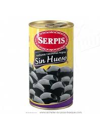 Olives Noires Denoyautees Espagnoles Serpis Produit Espagnol