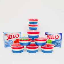 Dissolve berry blue gelatin in 1 cup boiling water; Red White Blue Jello Shots A Younique Journey