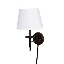 Maybe you would like to learn more about one of these? Home Decorators Collection Traditional 1 Light 60w Bronze Swing Arm Sconce With Cord Cover The Home Depot Canada
