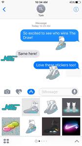 You Can Download This Nike Mag Sticker Pack Now Through Apple S App Store Nike Mag Stickers Packs App