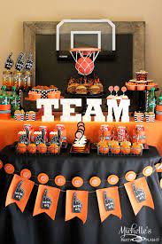 Birthday party decoration construction theme banner truck, excavator balloon set. Basketball Party Idea March Maddness Themed Food Mini Basketball Party Favors Basketball Party Favors Basketball Party March Madness Parties