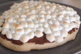 Nutella S Mores Dessert Pizza Recipe Desserts Dessert Pizza Dessert Recipes