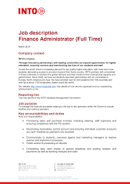 Post this finance administrator job description job ad to 18+ free job boards with one submission. 2