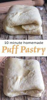10 Minute Homemade Puff Pastry Puff Pastry Recipes Pastry Recipes Sweet Savory