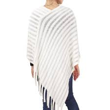 Shop our wide variety of products at the lowest online prices. Stripe Textured Fringe Detailed Knit Patterned Stylish Shawl Cape Poncho Outwear Ruana Cover Up Her Name Was Jewelry Accessories