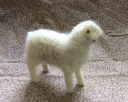 Black And White Sheep Needle Felted Black And White Sheep Needle Felting Sheep Black And White
