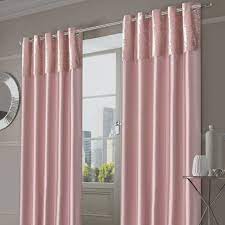 John lewis cotton rib lined eyelet curtains cherry red drop 137 cm x 228 cm wide. Sienna Home Manhattan Crushed Velvet Band Eyelet Curtains Blush